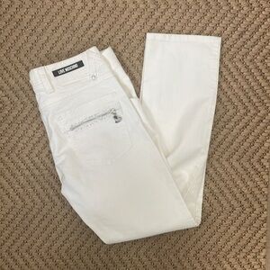 Love Moschino - Classic High Rise Slim Pants - White -